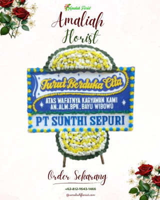 Papan Bunga Duka di Jaya