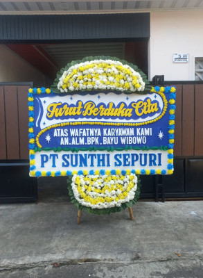 Papan Bunga Duka di Jaya